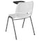 Flash Furniture White Ergonomic Shell Chair with Right Handed Flip-Up Tablet Arm RUT-EO1-WH-RTAB-GG - alternate 7